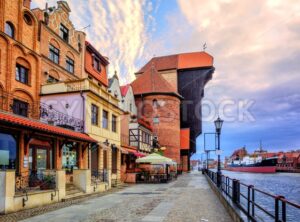 Old town of Gdansk, Poland, on sunrise