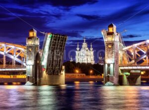 Peter the Great Bridge, St Petersburg, Russia