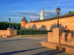 The Velikiy Novgorod Kremlin walls and towers, Russia