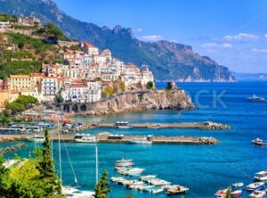 Amalfi town in southern Italy near Naples - GlobePhotos - royalty free stock images