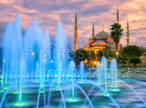 Blue Sultanahmet mosque, Istanbul old town, Turkey - GlobePhotos - royalty free stock images