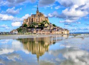 Le Mont-Saint-Michel island, Normandy, France - GlobePhotos - royalty free stock images