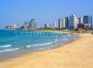 Modern skyline of Tel Aviv city, Israel - GlobePhotos - royalty free stock images