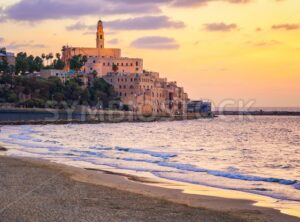 Old town of Yafo, Tel Aviv, Israel, on sunset - GlobePhotos - royalty free stock images