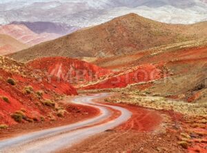Winding road in Atlas mountains, Morocco - GlobePhotos - royalty free stock images