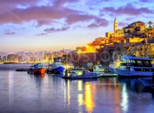 Yafo old town port on sunset, Tel Aviv, Israel - GlobePhotos - royalty free stock images