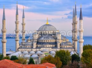 Blue Mosque and Bosphorus, Istanbul, Turkey - GlobePhotos - royalty free stock images