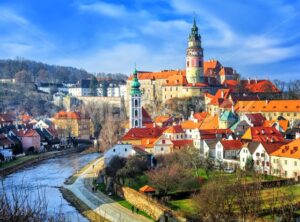 Cesky Crumlov old town, Czech Republic - GlobePhotos - royalty free stock images