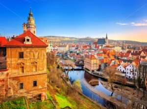 Cesky Krumlov Old Town, Czech Republic - GlobePhotos - royalty free stock images