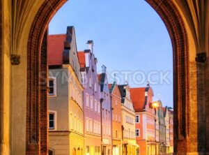 Old gothic town Landshut, Bavaria, Germany - GlobePhotos - royalty free stock images