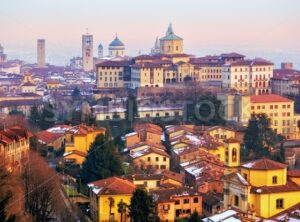 Old town of Bergamo, Lombardy, Italy - GlobePhotos - royalty free stock images