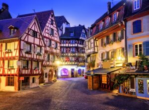 Old town of Colmar decorated for christmas, Alsace, France - GlobePhotos - royalty free stock images