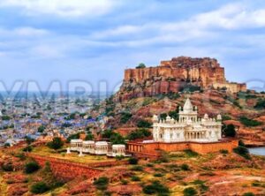 Panorama of blue city Jodhpur, India - GlobePhotos - royalty free stock images