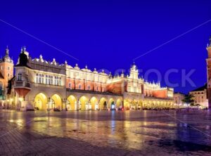Panoramic view of Krakow Old Town Main Square, Poland - GlobePhotos - royalty free stock images