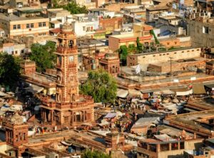 The Clock tower and Sadar market, Jodhpur, India - GlobePhotos - royalty free stock images