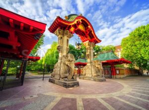 Entrance to the Berlin Zoological Garden, Germany - GlobePhotos - royalty free stock images