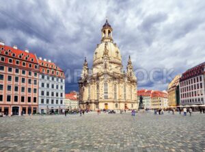 Frauenkirche Church in the old town of Dresden, Germany - GlobePhotos - royalty free stock images