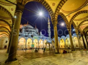 The courtyard of Sultan Ahmet Mosque, Istanbul, Turkey - GlobePhotos - royalty free stock images