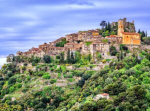 Eze village on hill top, French Riviera, Provence, France - GlobePhotos - royalty free stock images