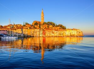 Old town of Rovinj, Croatia, on sunrise - GlobePhotos - royalty free stock images