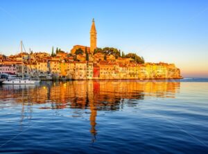 Old town of Rovinj, Croatia, on sunrise - GlobePhotos - royalty free stock images