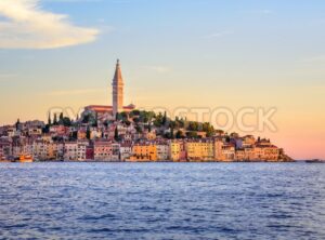 Rovinj Old Town on Istria peninsula on sunset, Croatia - GlobePhotos - royalty free stock images