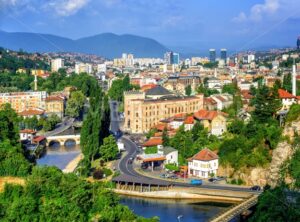 Sarajevo city, capital of Bosnia and Herzegovina - GlobePhotos - royalty free stock images