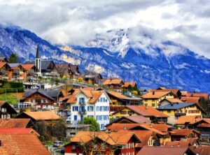 Old town Oberried, Brienz, Interlaken, Switzerland - GlobePhotos - royalty free stock images