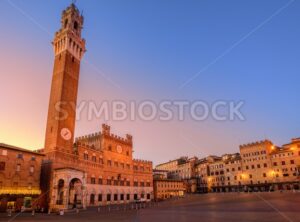 Piazza del Campo in the old town Siena, Tuscany, Italy - GlobePhotos - royalty free stock images