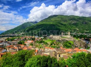 Bellinzona Old Town, swiss Alps, Switzerland - GlobePhotos - royalty free stock images