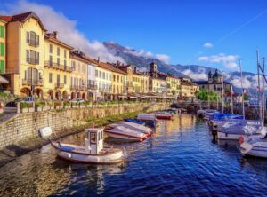 Cannobio old town, Lago Maggiore, Italy - GlobePhotos - royalty free stock images