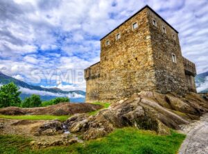 Castel Sasso Corbaro, Bellinzona, Switzerland - GlobePhotos - royalty free stock images