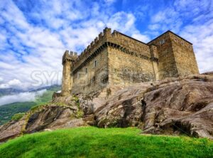 Castel Sasso Corbaro, Bellinzona, Switzerland - GlobePhotos - royalty free stock images