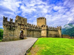 Castello di Montebello, Bellinzona, Switzerland - GlobePhotos - royalty free stock images