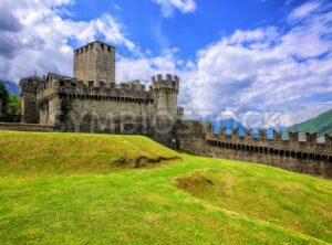 Castello di Montebello, Bellinzona, Switzerland - GlobePhotos - royalty free stock images