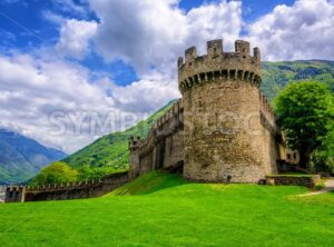 Castello di Montebello, Bellinzona, Switzerland - GlobePhotos - royalty free stock images