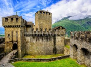 Castello di Montebello castle, Bellinzona, Switzerland - GlobePhotos - royalty free stock images