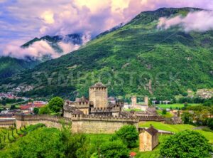 European Alps in Bellinzona, Switzerland - GlobePhotos - royalty free stock images