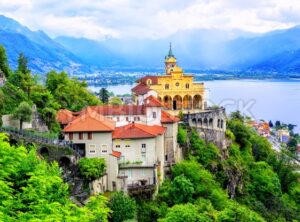 Madonna del Sasso Church, Locarno, Switzerland - GlobePhotos - royalty free stock images