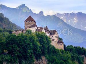 Vaduz Castle, Liechtenstein, Alps mountains, Europe - GlobePhotos - royalty free stock images