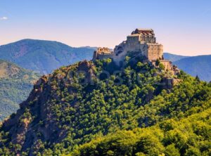 The Sacra di San Michele monastery, Turin, Italy - GlobePhotos - royalty free stock images