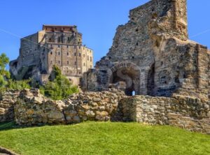 The Sacra di San Michele monastery, Turin, Italy - GlobePhotos - royalty free stock images