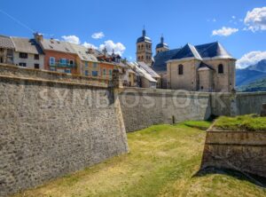 The Walls and the Old Town of Briancon, France - GlobePhotos - royalty free stock images