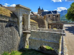 The Walls of the Citadel of Briancon, France - GlobePhotos - royalty free stock images