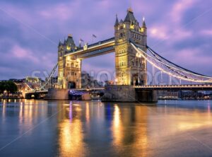 Tower Bridge over Thames river in London, UK - GlobePhotos - royalty free stock images