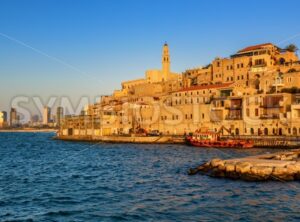 Jaffa Old Town and Tel Aviv skyline, Israel - GlobePhotos - royalty free stock images