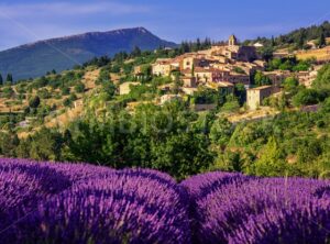 Aurel town and lavender fields in  Provence, France - GlobePhotos - royalty free stock images