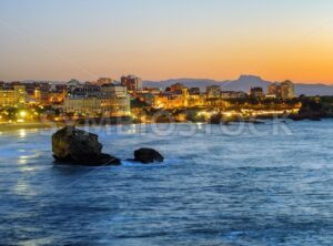 Biarritz city, Bay of Biscay, Basque Country, France - GlobePhotos - royalty free stock images