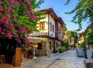 Pedestrian street in Antalya Old Town, Turkey - GlobePhotos - royalty free stock images