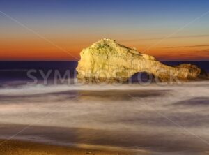 The Pierced Rock, Miramar Beach, Biarritz, France - GlobePhotos - royalty free stock images